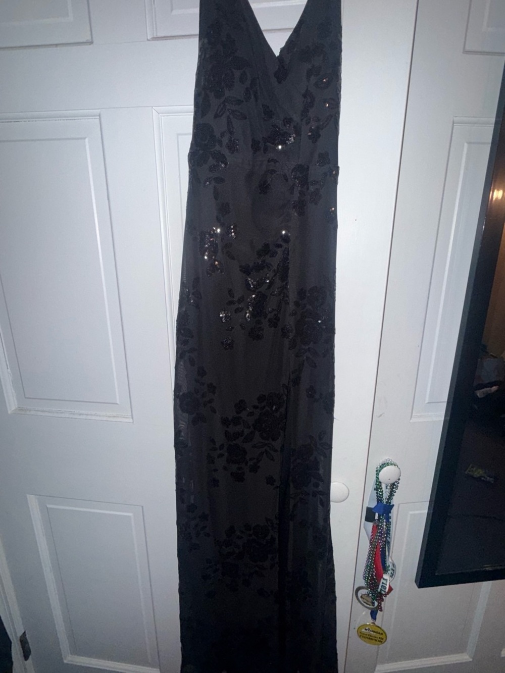Black Sequin Dress